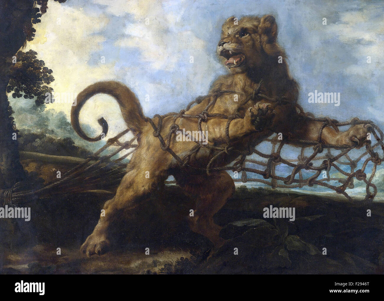 Frans Snyders oder Frans Snijders - der Löwe und die Maus Stockfoto