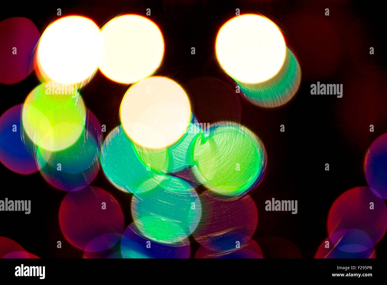 Zusammenfassung Hintergrund mit bunten Blase Lichter Stockfoto