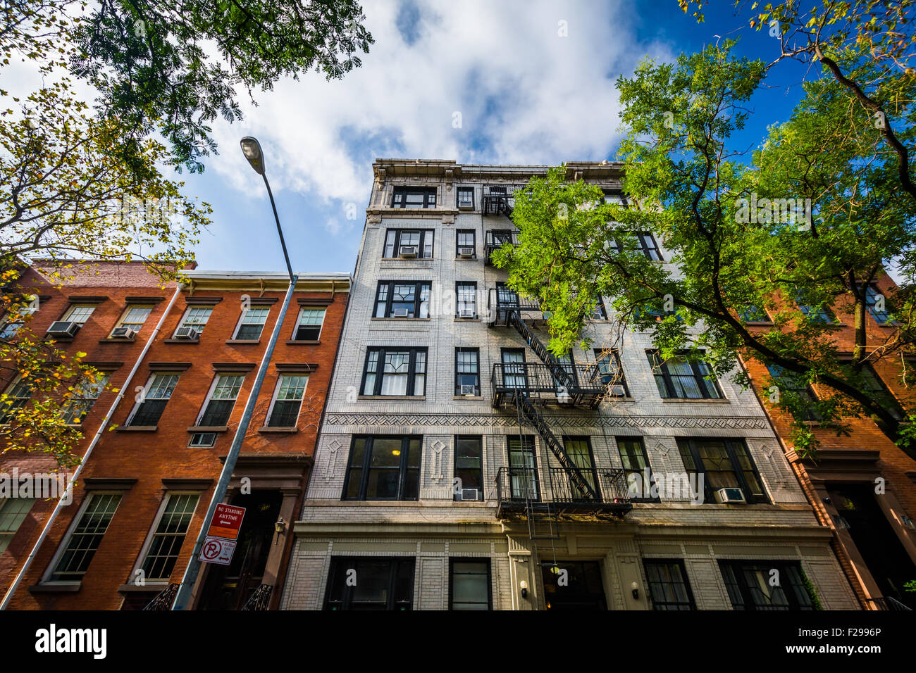 Mehrfamilienhäuser in Chelsea, Manhattan, New York. Stockfoto