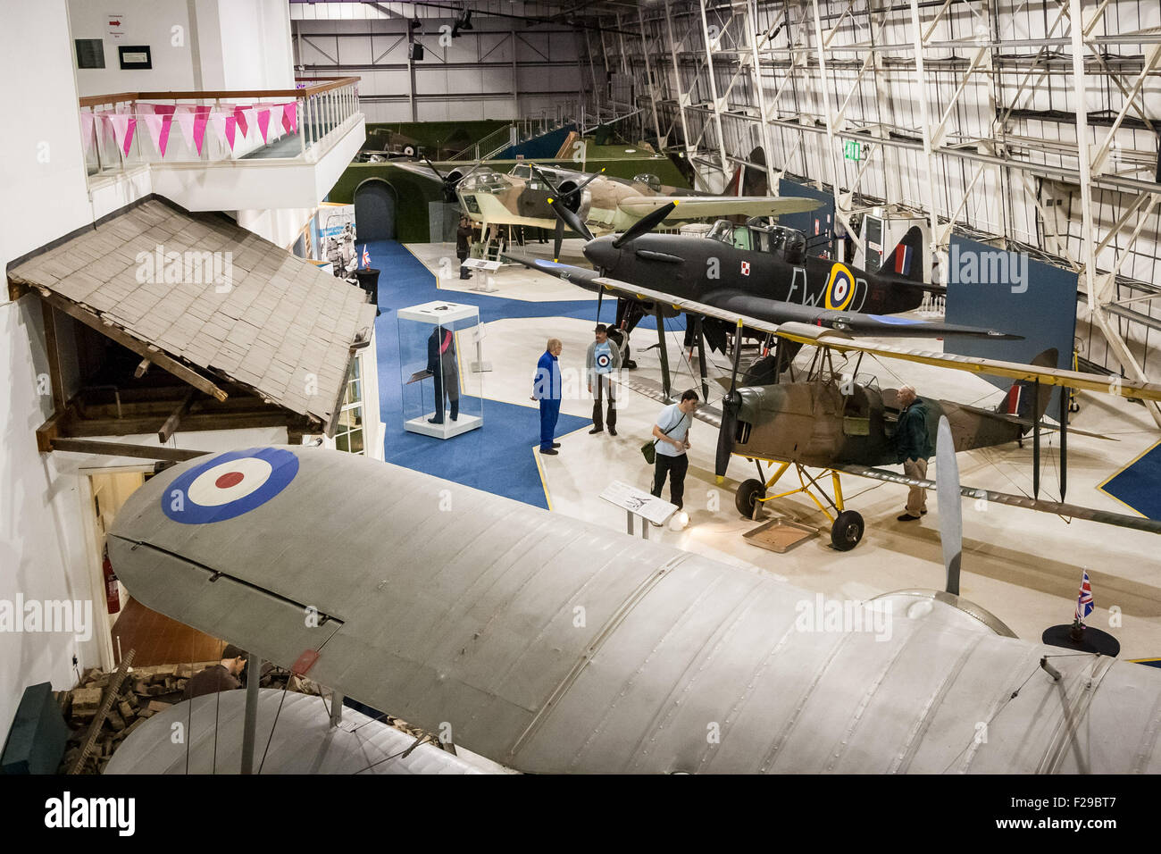 London, UK. 14. September 2015. Das RAF Museum "Our Finest Hour" Flugzeug anzeigen Abend in Erinnerung an den 75. Jahrestag der Schlacht von Großbritannien: Guy Corbishley/Alamy Live News Stockfoto