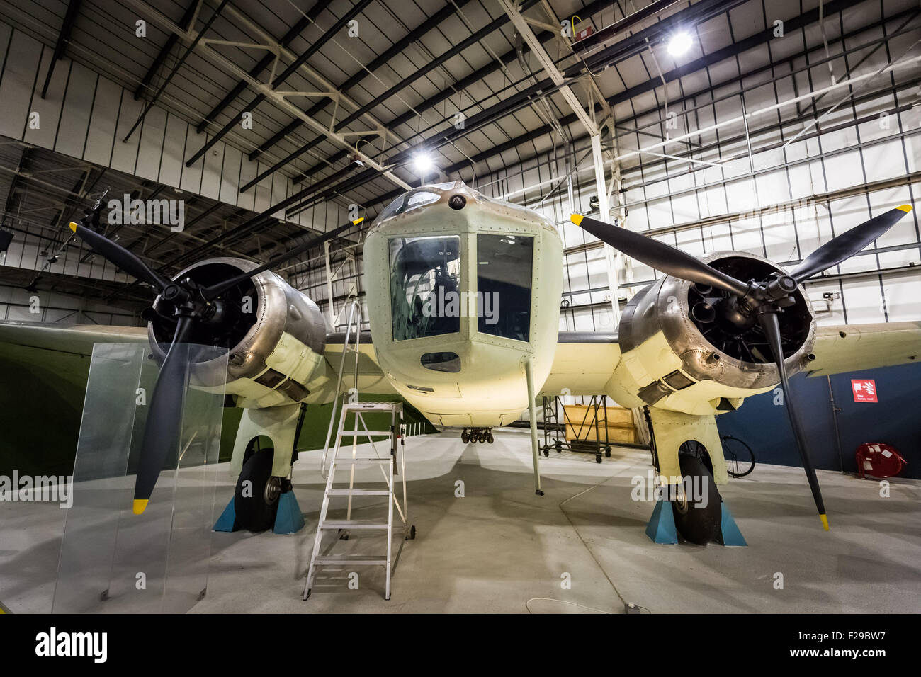 London, UK. 14. September 2015. Bristol Blenheim IV leichte Bomber. Das RAF Museum "Our Finest Hour" Flugzeug anzeigen Abend in Erinnerung an den 75. Jahrestag der Schlacht von Großbritannien: Guy Corbishley/Alamy Live News Stockfoto