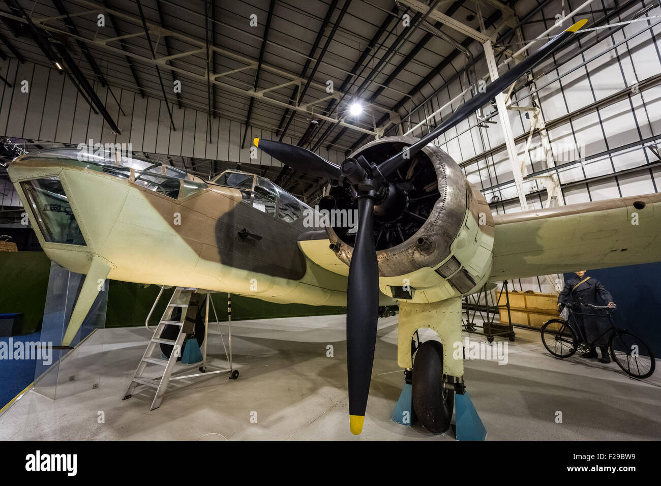 London, UK. 14. September 2015. Bristol Blenheim IV leichte Bomber. Das RAF Museum "Our Finest Hour" Flugzeug anzeigen Abend in Erinnerung an den 75. Jahrestag der Schlacht von Großbritannien: Guy Corbishley/Alamy Live News Stockfoto