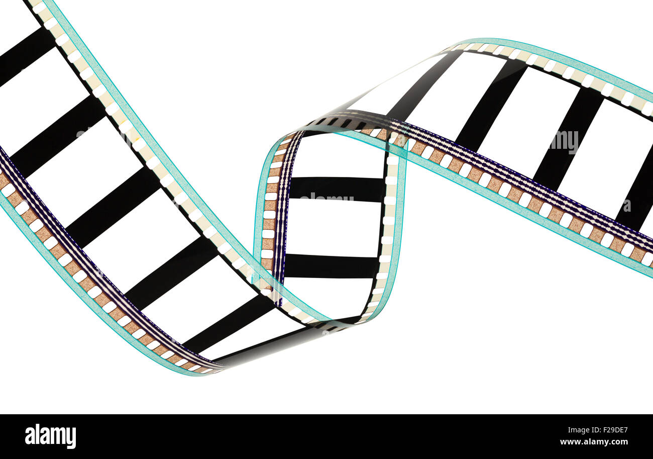 Spirale Filmstreifen mit textfreiraum Isolated on White Background. Stockfoto