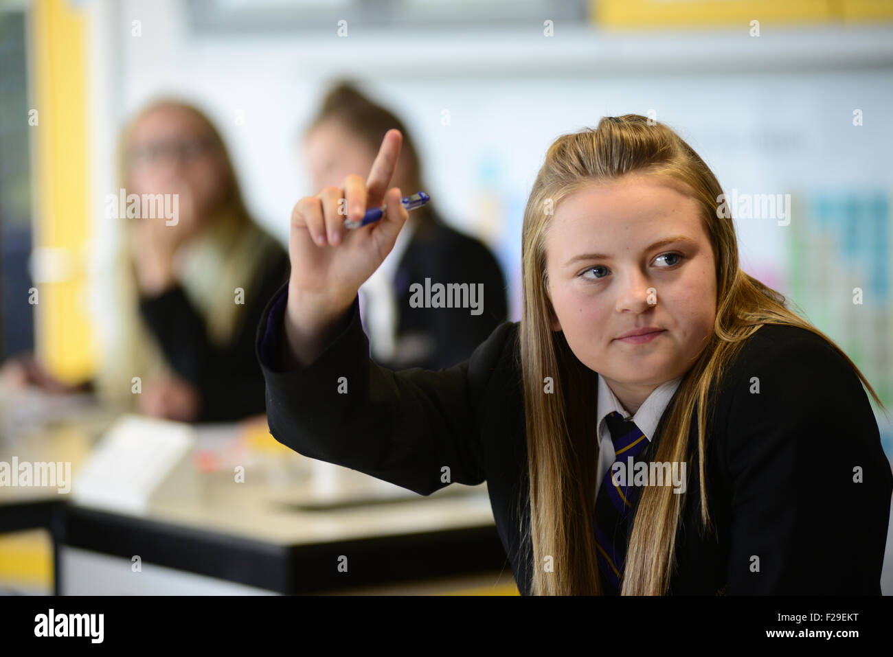 Schüler in einem Science-Klasse. Bild: Scott Bairstow/Alamy Stockfoto