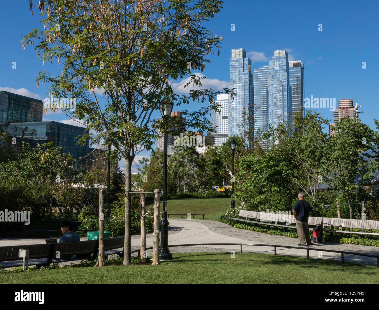 Hudson Park & Boulevard, NYC Stockfoto