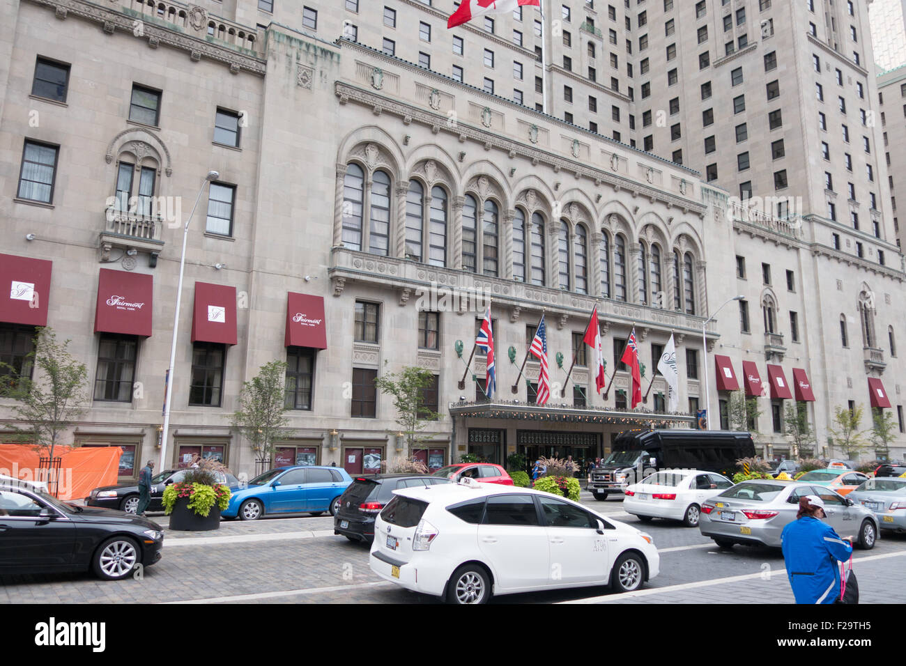 vor dem royal York Hotel Toronto Stockfoto