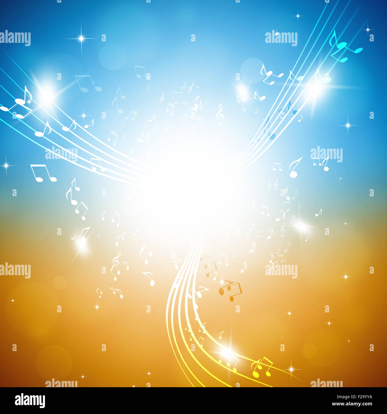 Partymusik fest mehrfarbiger Hintergrund für glückliche Ereignisse Stockfoto