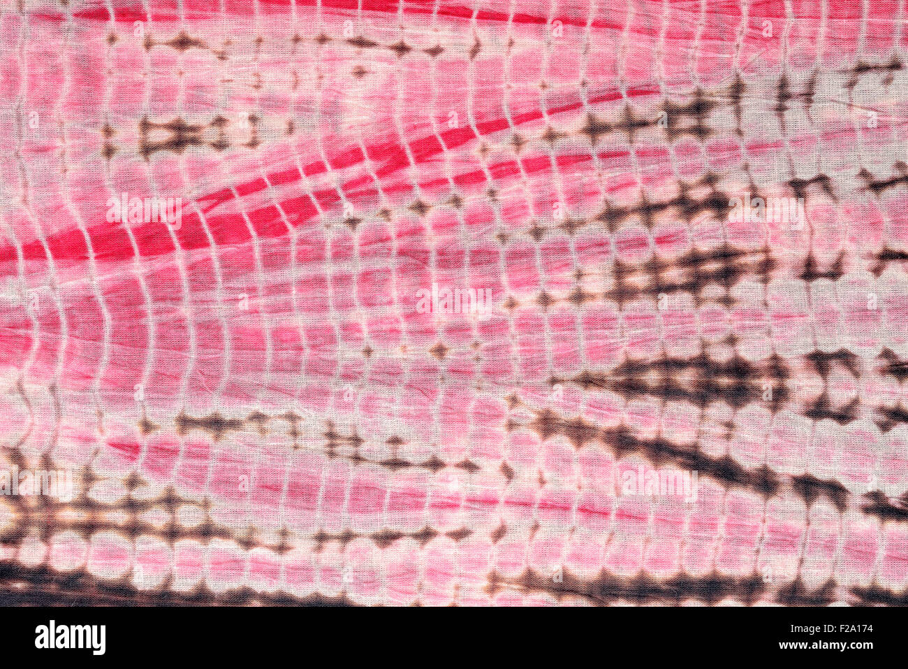 Zusammenfassung Hintergrund rot, schwarz und rosa Krawatte und Dye Tuch. Stockfoto