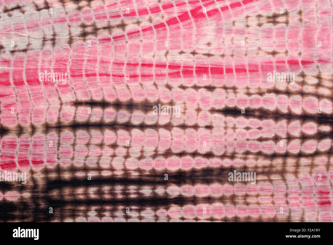 Zusammenfassung Hintergrund rot, schwarz und rosa Krawatte und Dye Tuch. Stockfoto