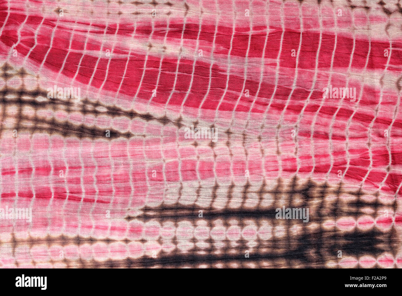 Zusammenfassung Hintergrund rot, schwarz und rosa Krawatte und Dye Tuch. Stockfoto