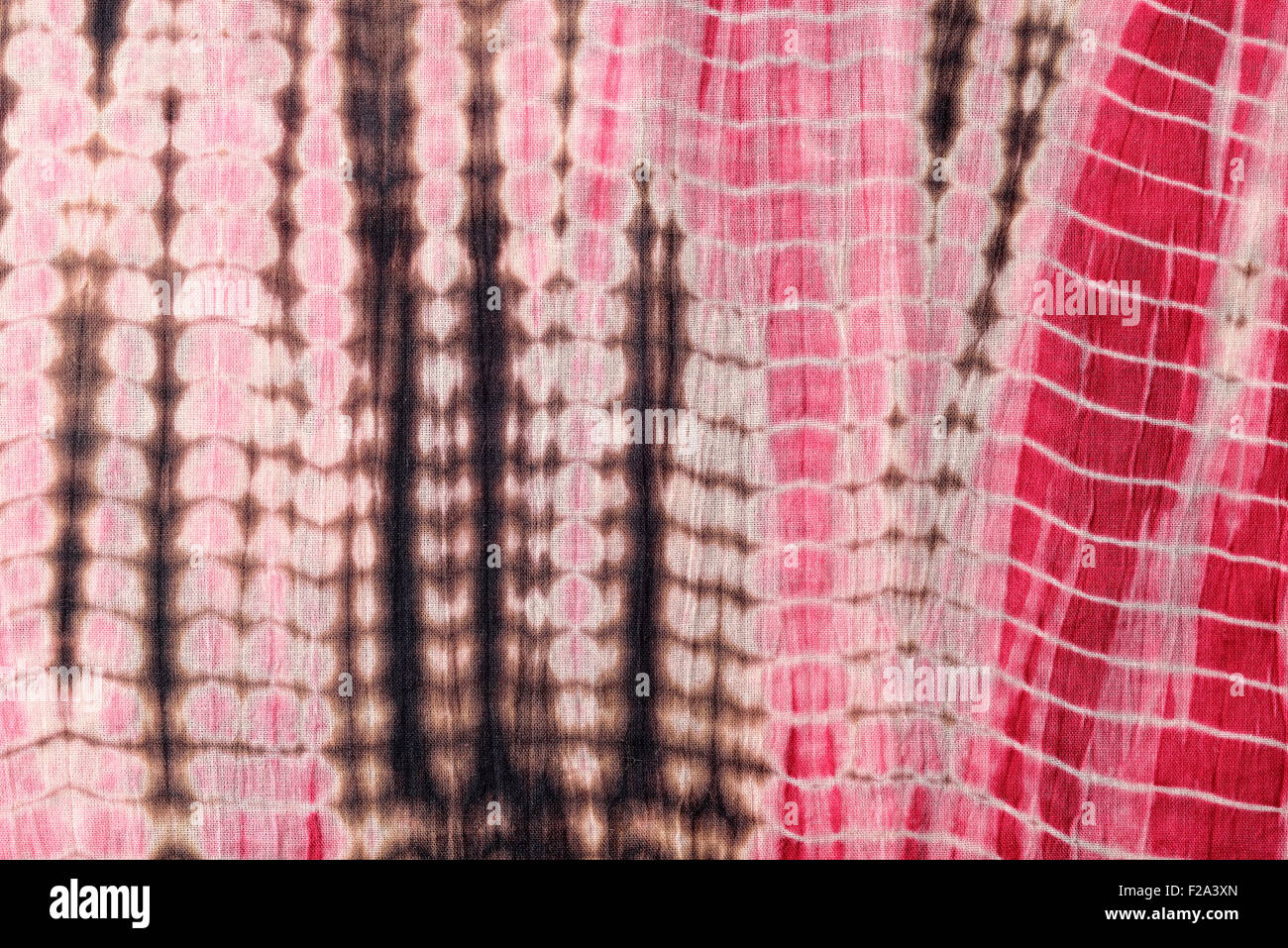 Zusammenfassung Hintergrund rot, schwarz und rosa Krawatte und Dye Tuch. Stockfoto