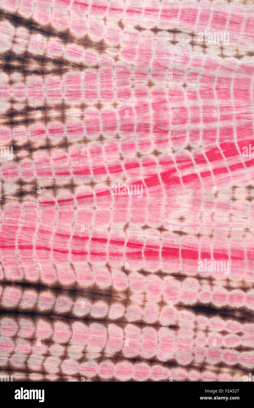 Zusammenfassung Hintergrund rot, schwarz und rosa Krawatte und Dye Tuch. Stockfoto