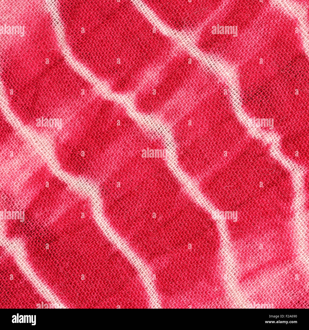 Zusammenfassung Hintergrund rot, weiß und rosa Krawatte und Dye Tuch Stockfoto