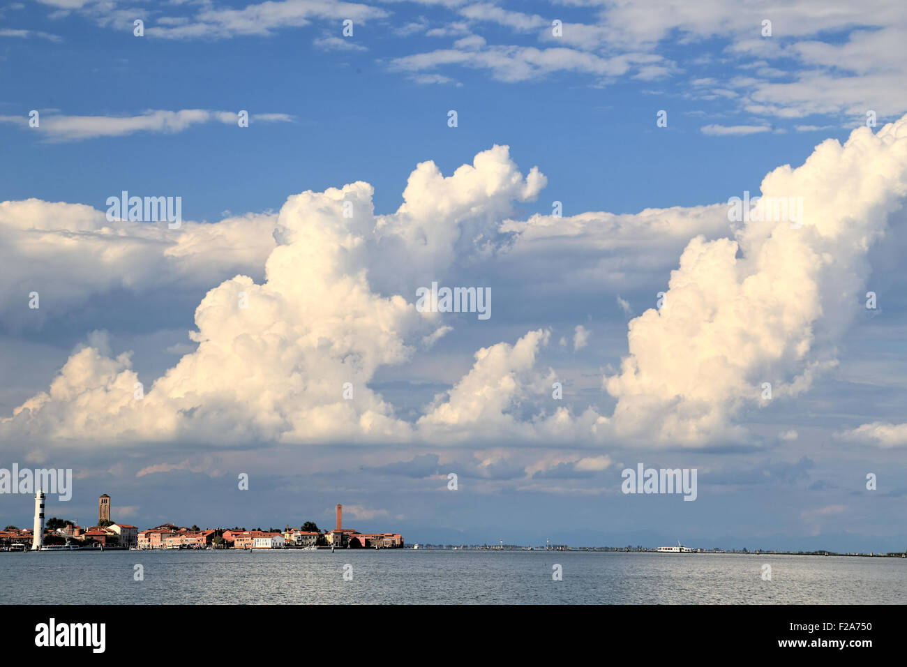 Wolkenbildung, Muranoinsel (Isola di Murano), Venedig Stockfoto