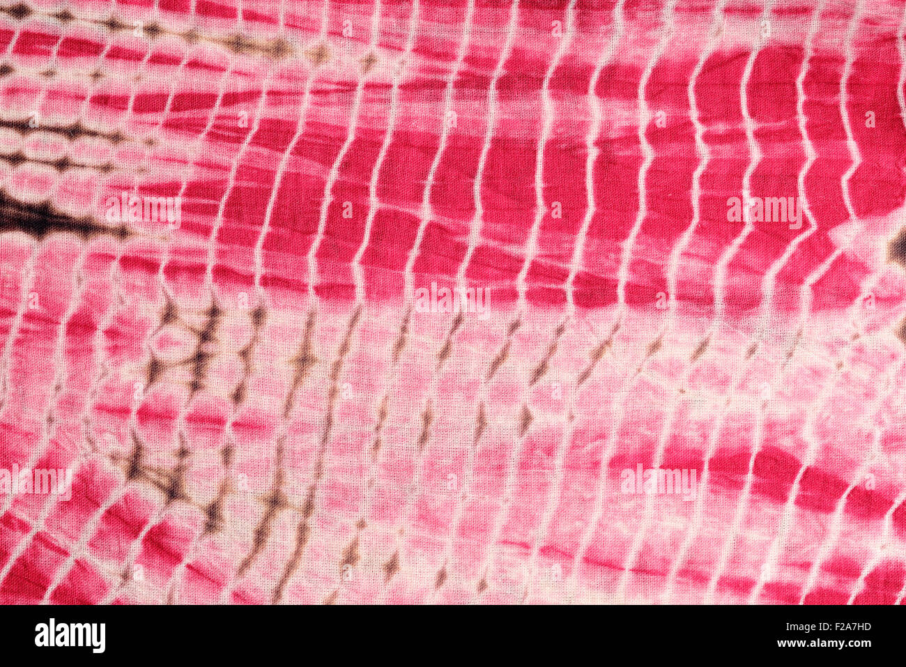 Zusammenfassung Hintergrund rot, weiß und rosa Krawatte und Dye Tuch Stockfoto