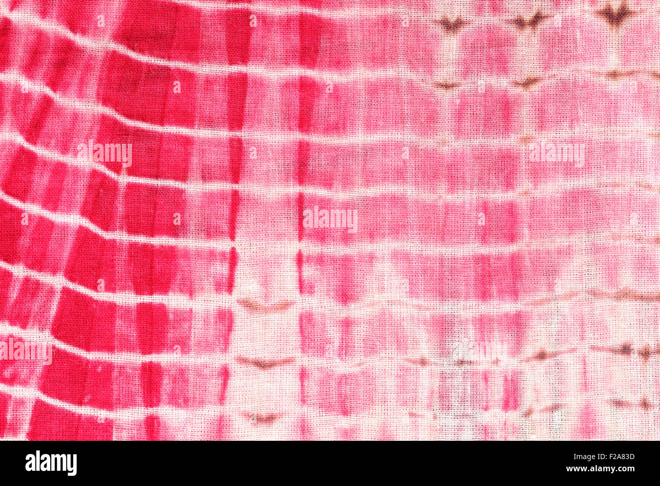 Zusammenfassung Hintergrund rot, weiß und rosa Krawatte und Dye Tuch Stockfoto