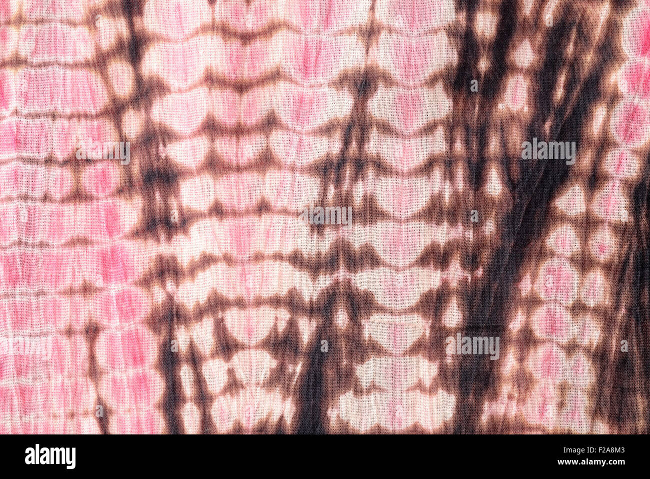 Zusammenfassung Hintergrund rot, schwarz und rosa Krawatte und Dye Tuch. Stockfoto