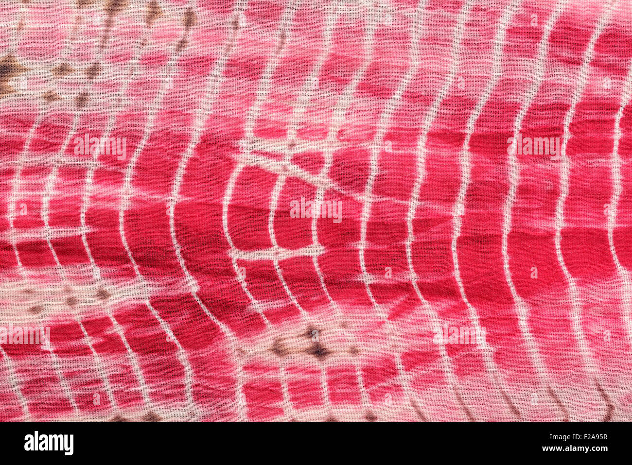 Zusammenfassung Hintergrund rot, weiß und rosa Krawatte und Dye Tuch Stockfoto