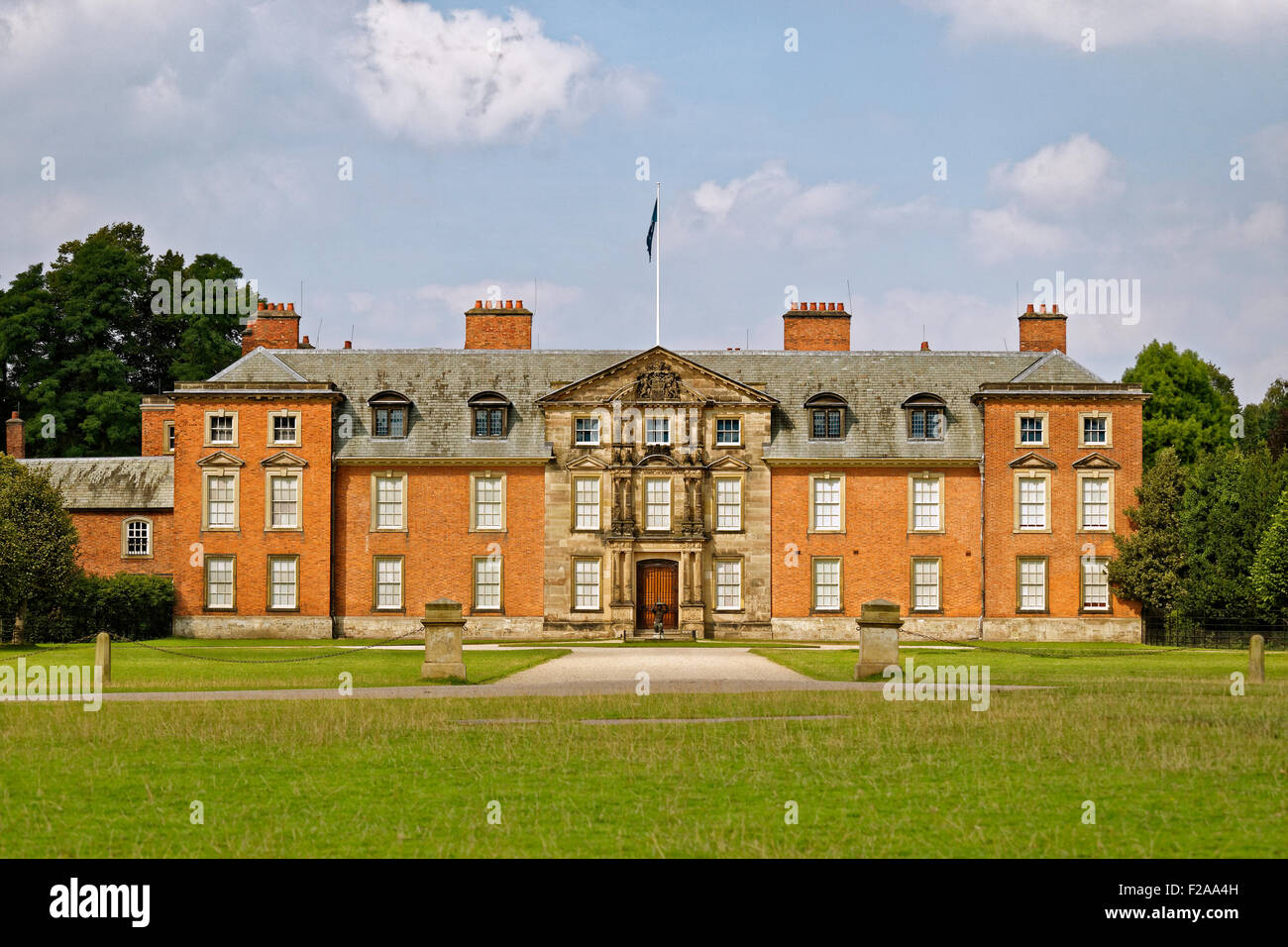 Dunham Massey Hall, Dunham Park, Altrincham, Cheshire. Greater Manchester. Ehemaliger Sitz der The Lord Stamford. Stockfoto