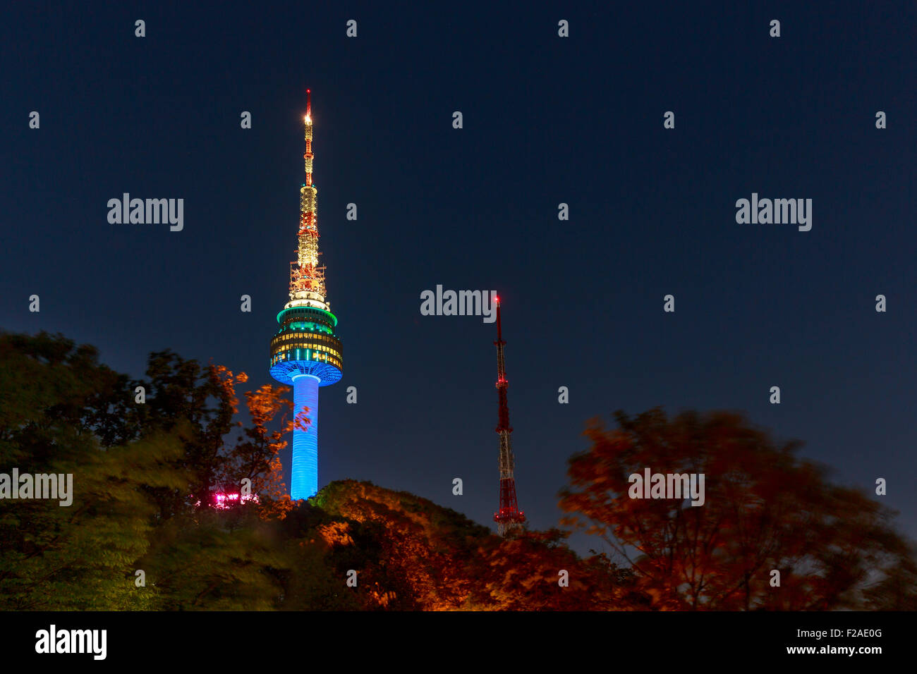 Seoul Tower in Südkorea Stockfoto