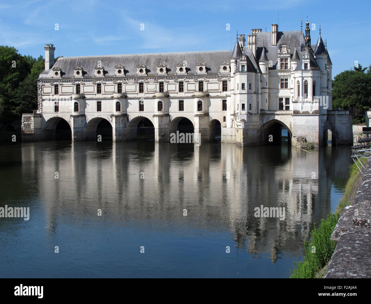 Château de Chenonceau, Loire-Tal, Fluss Cher, Indre-et-Loire, Touraine, Frankreich Stockfoto