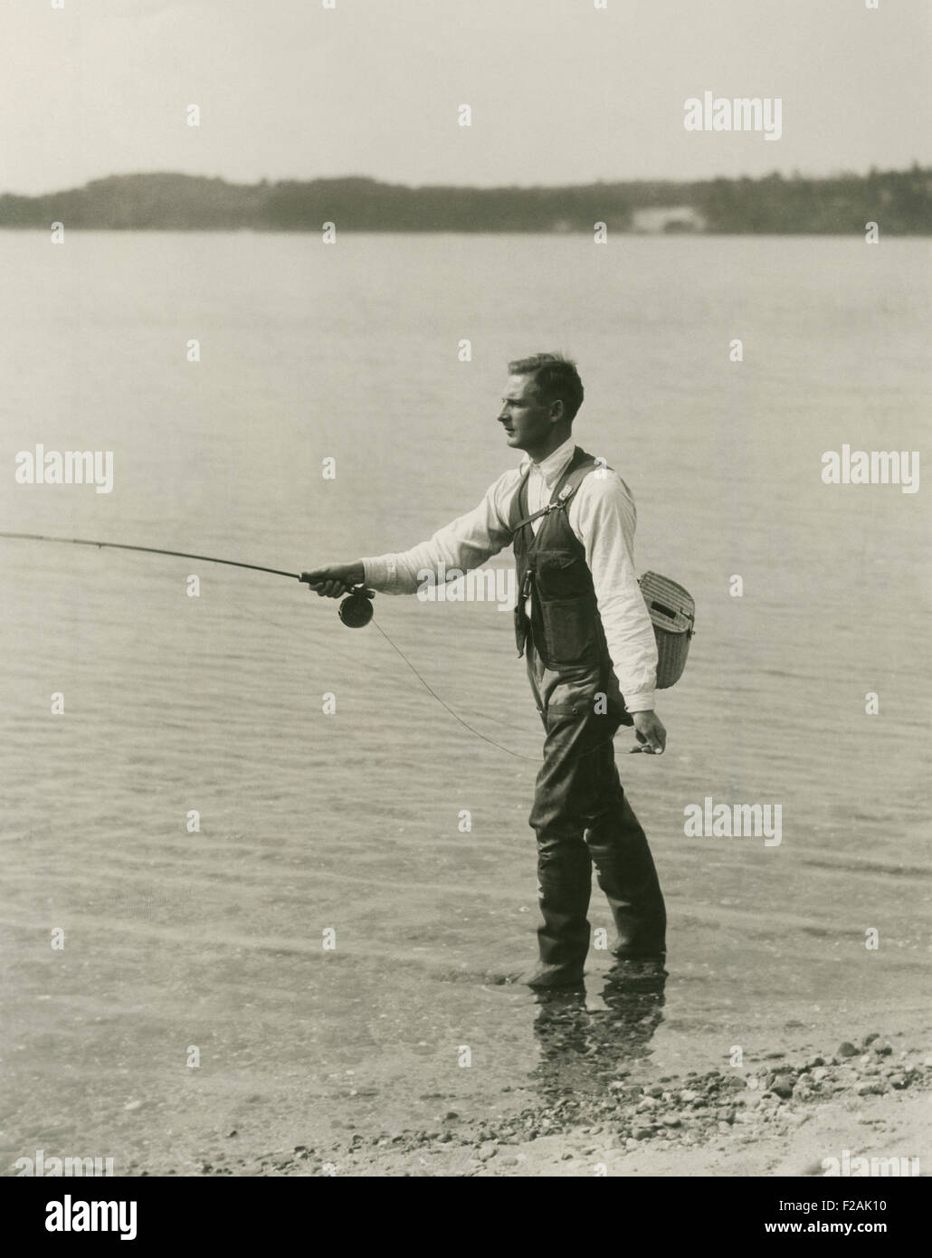 Gone Fishing (OLVI007 OU722 F) Stockfoto