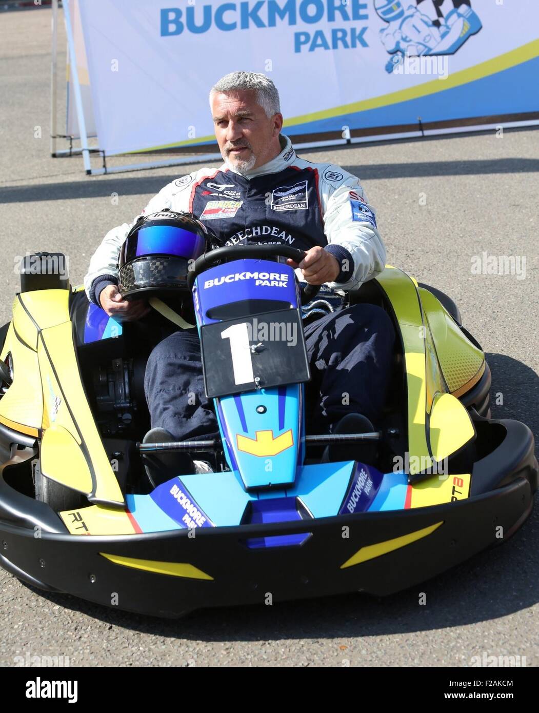 Die Einführung der neuen Race-Karts im Buckmore Park, anlässlich die offiziellen Übernahme der Schaltung von John Surtees.  Mit: Paul Hollywood wo: London, Vereinigtes Königreich bei: 15. Juli 2015 Stockfoto