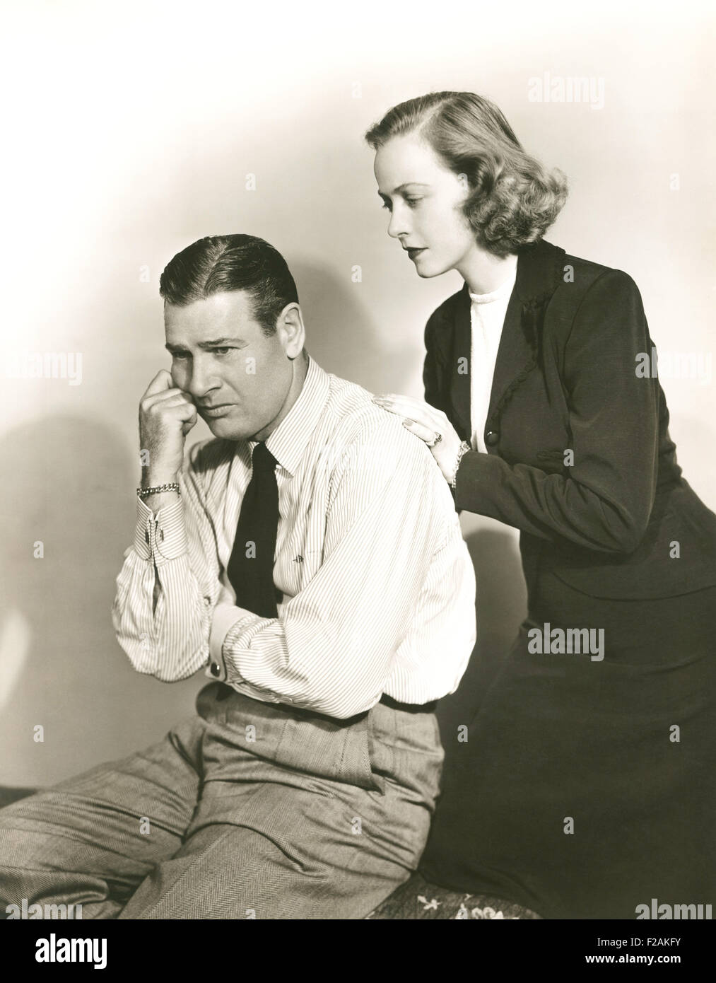 Zeigt ein wenig Freundlichkeit (OLVI007 OU662 F) Stockfoto