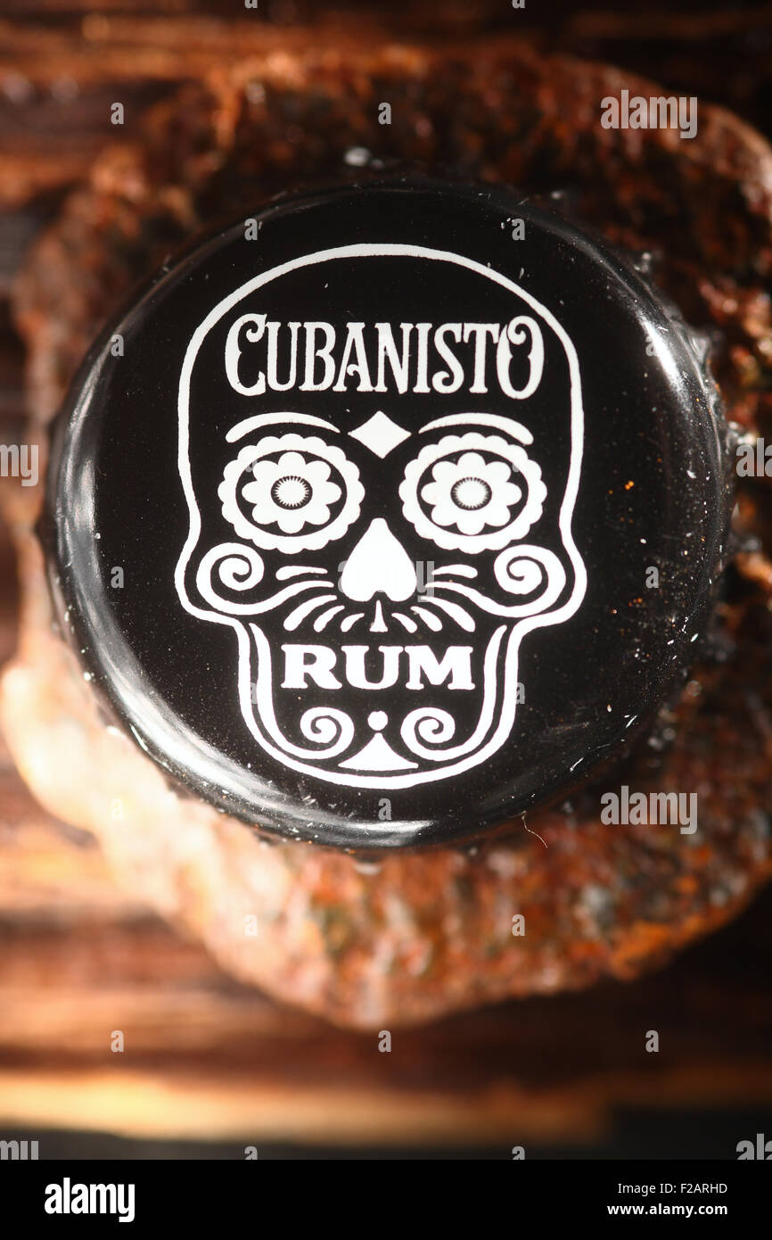 Cubanisto rum Flaschenverschluss Stockfoto