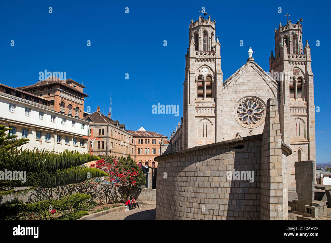 Andohalo Kathedrale in Antananarivo, der Hauptstadt Madagaskars, Südostafrika Stockfoto