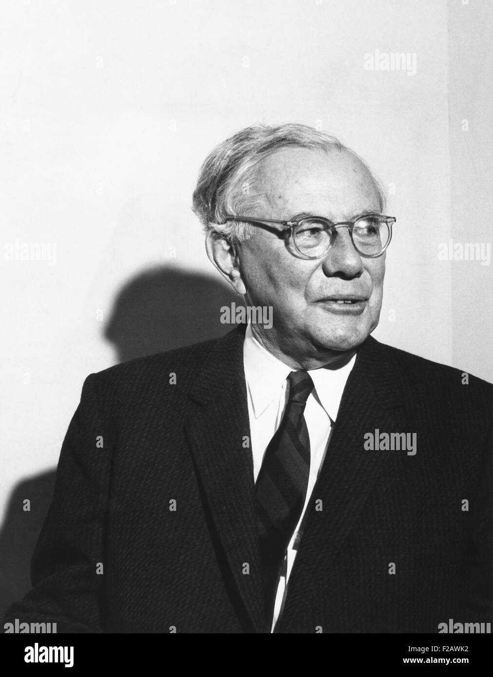 Dr. Paul J. Tillich, amerikanische christliche existentialist Philosoph und Theologe. Oktober 1969 Porträt von Frank Aleksandrowicz, Cleveland Pressefotograf. (CSU 2015 11 1336) Stockfoto