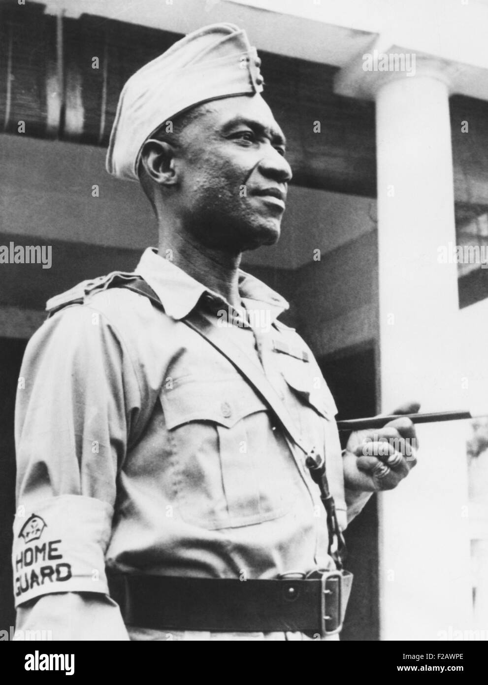 Sir Osei Agyeman, Premph II, ein Häuptling Ashante half die Britisch-Westafrika-Miliz zu bauen. Er trug die Uniform der Miliz Stockfoto