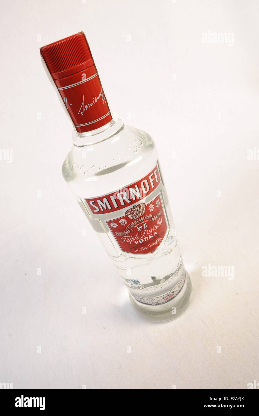 Wodka Smirnoff-Wodka Smirnoff Stockfoto