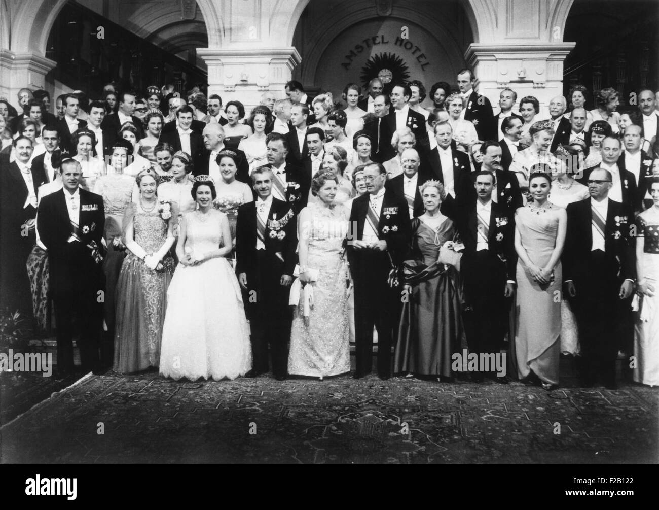 Welt große Könige feiern Silberhochzeit Königin Juliana und Prinz Bernhard. In den Haag, Niederlande, Mai 1., Stockfoto