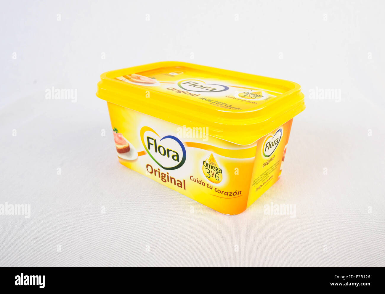 Butter Flora-Mantequilla Flora Stockfoto