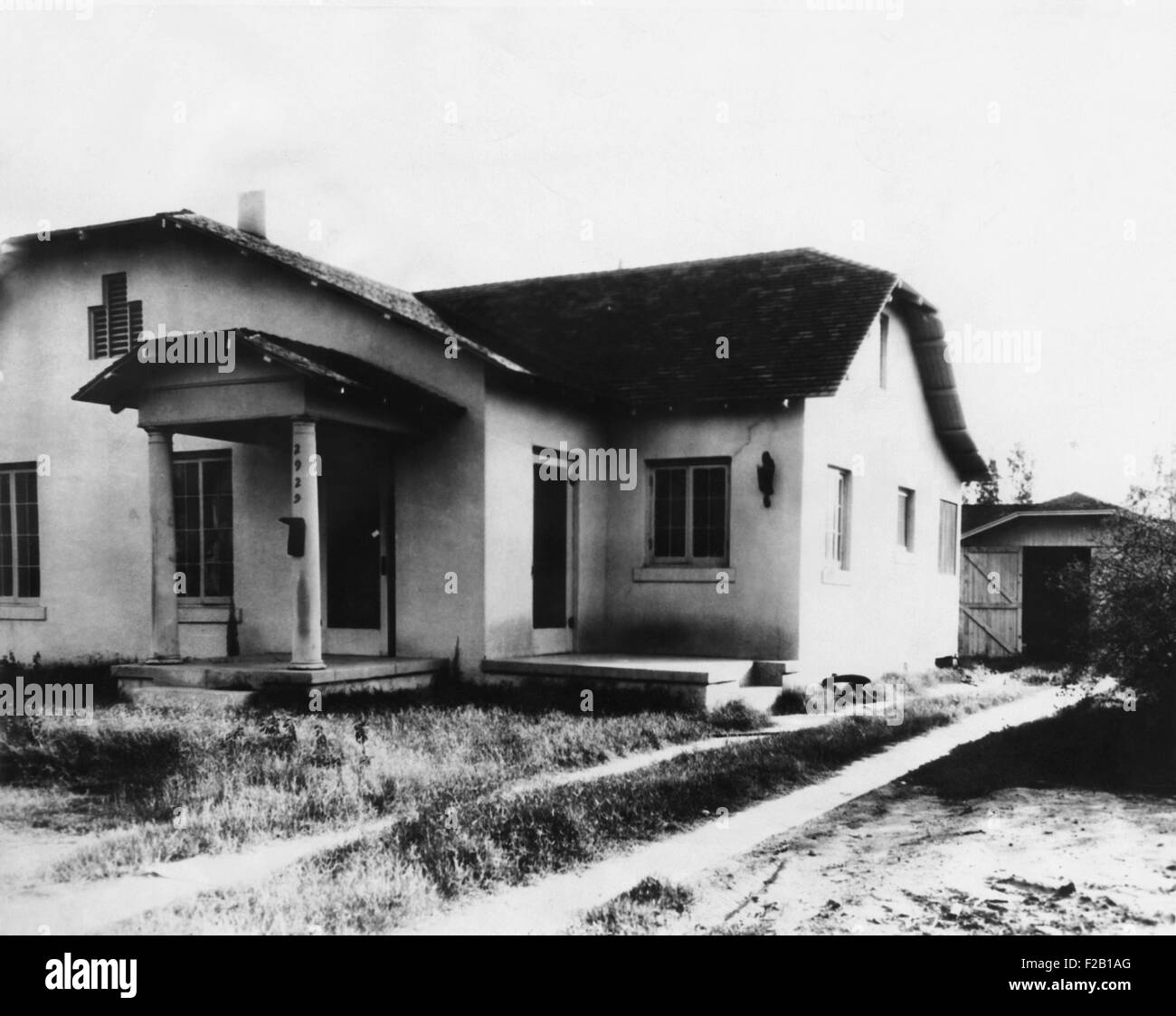 Mietwohnung wo Hedwig Samuelson und Agnes LeRoi 1931 ermordet wurden. Die Phoenix-Stamm-Morde Opfer arbeitete als Krankenhaus Begleiter. Winnie Ruth Judd, Frau des Arztes eine Los Angeles, wurde für ihre Morde verurteilt. (CSU 2015 8 627) Stockfoto