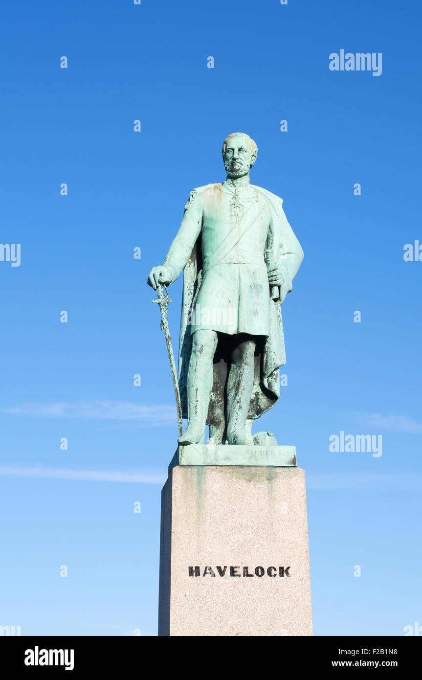 Statue von Sir Henry Havelock in Mowbray Park, Sunderland, Tyne and Wear, England, UK Stockfoto