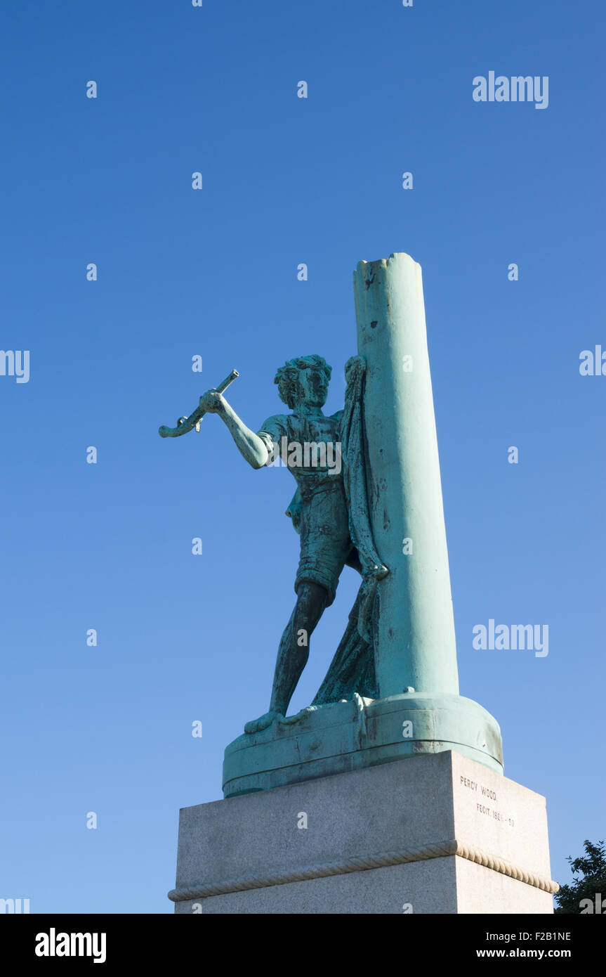 Statue von Jack Crawford in Mowbray Park, Sunderland, Tyne and Wear, England, UK Stockfoto