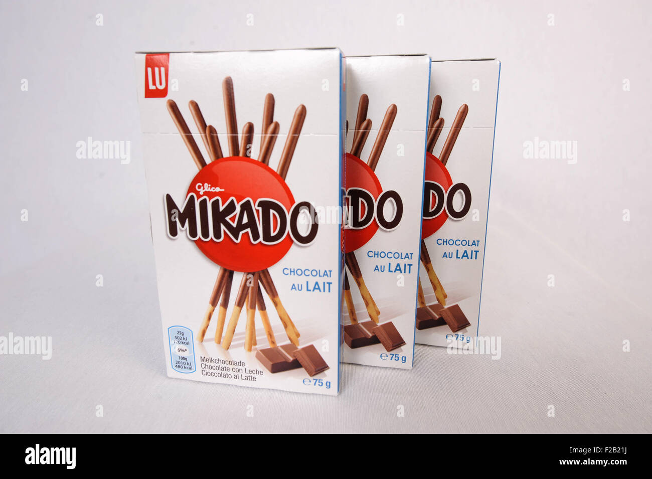Keks kleben Snack Mikado - Snack Palillo de Pan Mikado Pocky Stockfoto