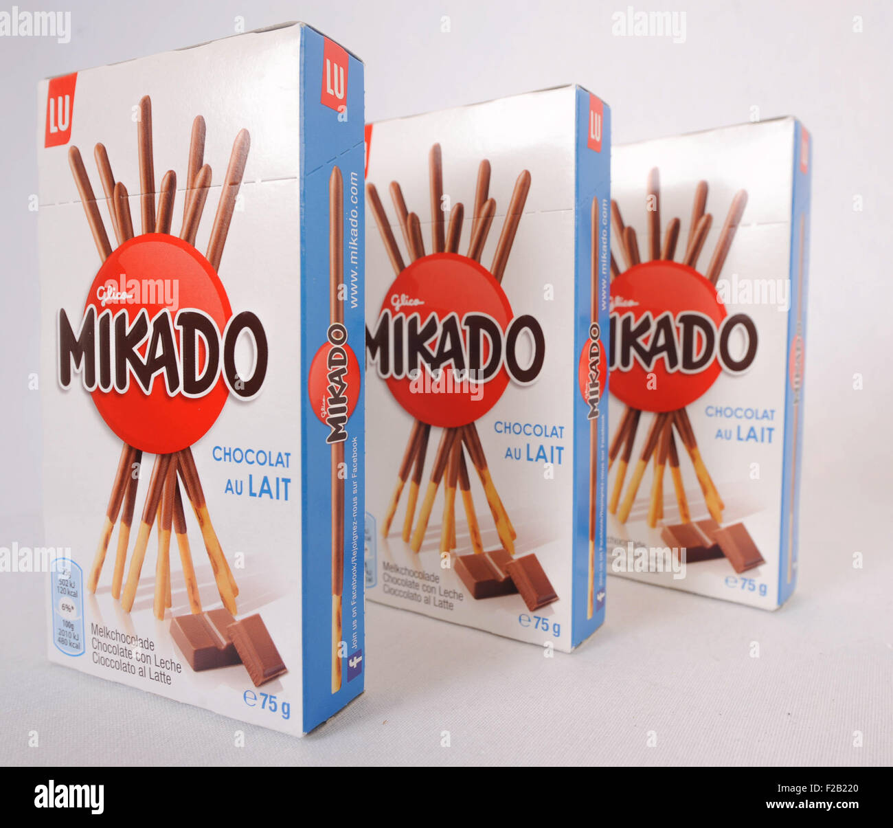 Keks kleben Snack Mikado - Snack Palillo de Pan Mikado Pocky Stockfoto