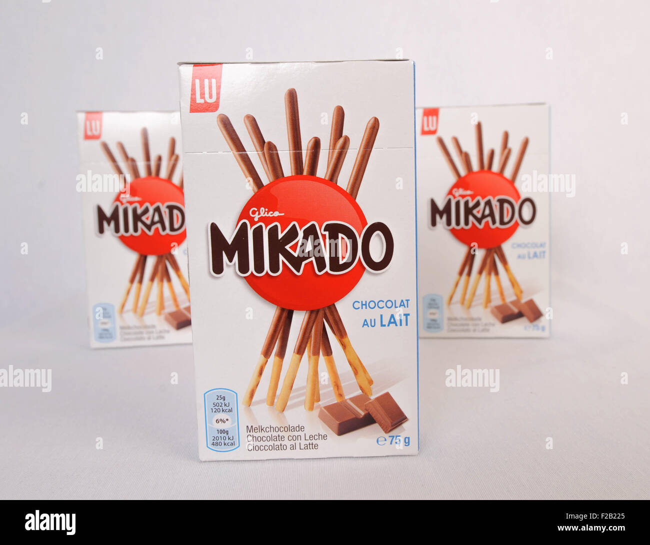 Keks kleben Snack Mikado - Snack Palillo de Pan Mikado Pocky Stockfoto