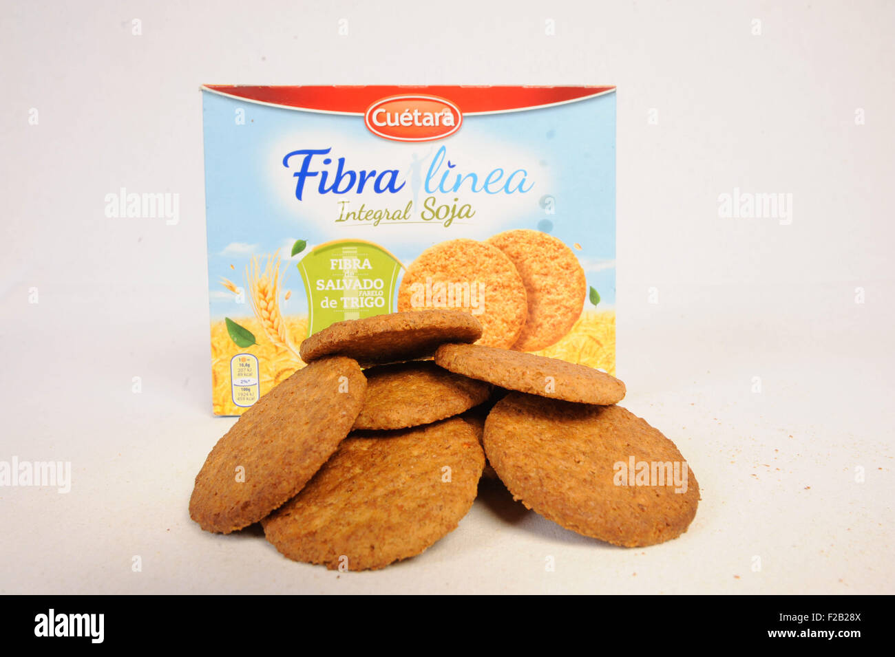 Keks-Faser, Cuetara - Galleta de Fibra Línea, Cuetara Stockfoto