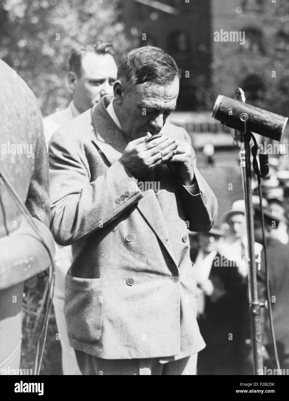 Hugh Johnson war ein Mitglied von Präsident Franklin d. Roosevelt "Brain Trust". Johnson ist mit vielen der Planken in Roosevelts New Deal-Programme gutgeschrieben und half Entwurf des National Industrial Recovery Act die NRA. 29. Juli 1933. (CSU 2015 7 384) Stockfoto