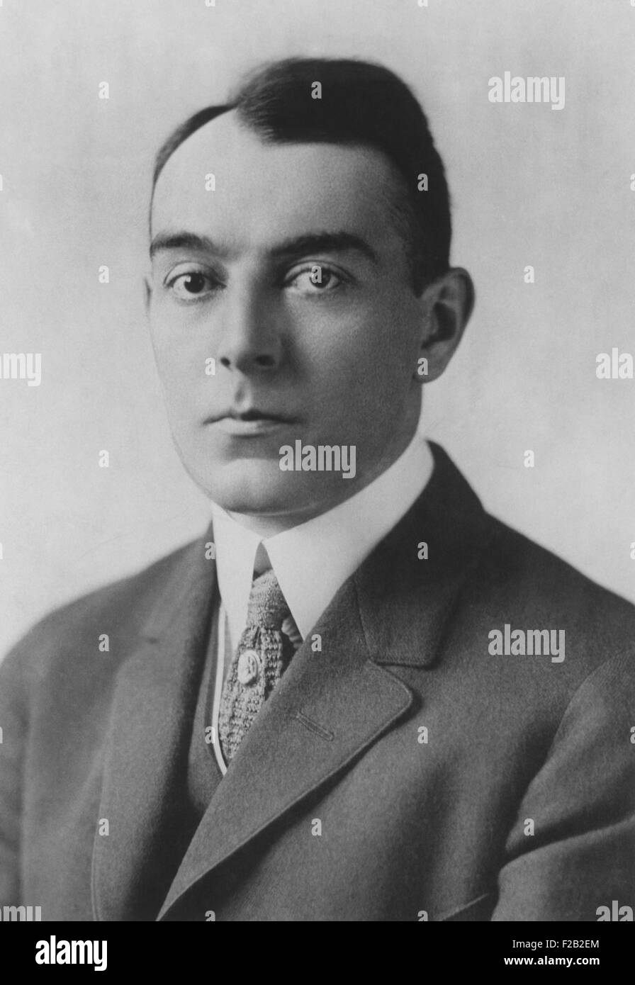 Ring Lardner, (Ringgold Wilmer Lardner) ca. 1926. Er war ein amerikanischer Kolumnist und Kurzgeschichte Sportjournalist. Lardner 1988 Film, acht Männer heraus, über den White Sox Skandal von John Sayles dargestellt. (CSU 2015 7 372) Stockfoto