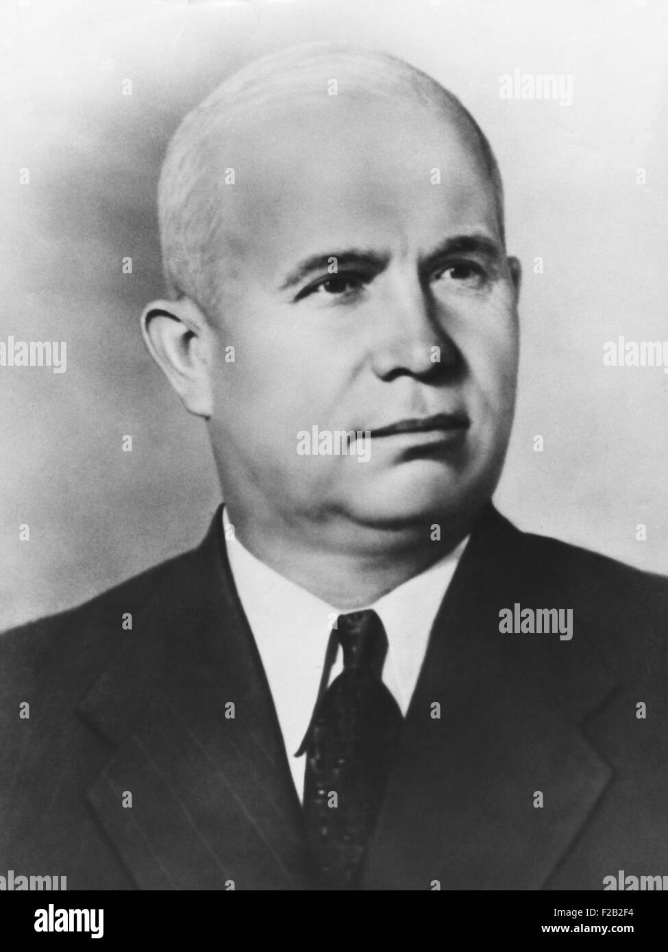 Nikita Chruschtschow als erster Sekretär des Zentralkomitees der kommunistischen Partei, Sowjetunion. Ca. 1953. (CSU 2015 8 538) Stockfoto