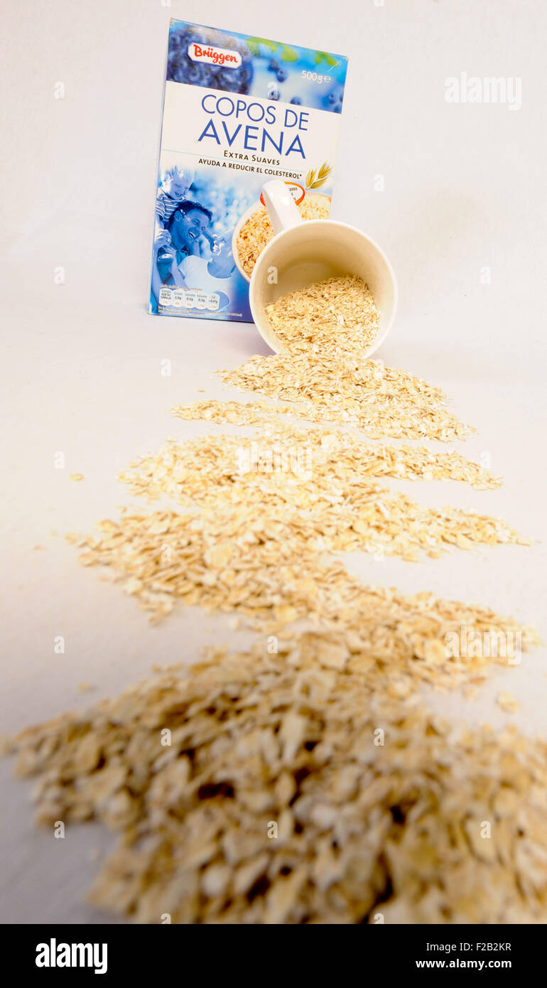 Hafer Flocken Brüggen-copos de Avena Brüggen Stockfoto