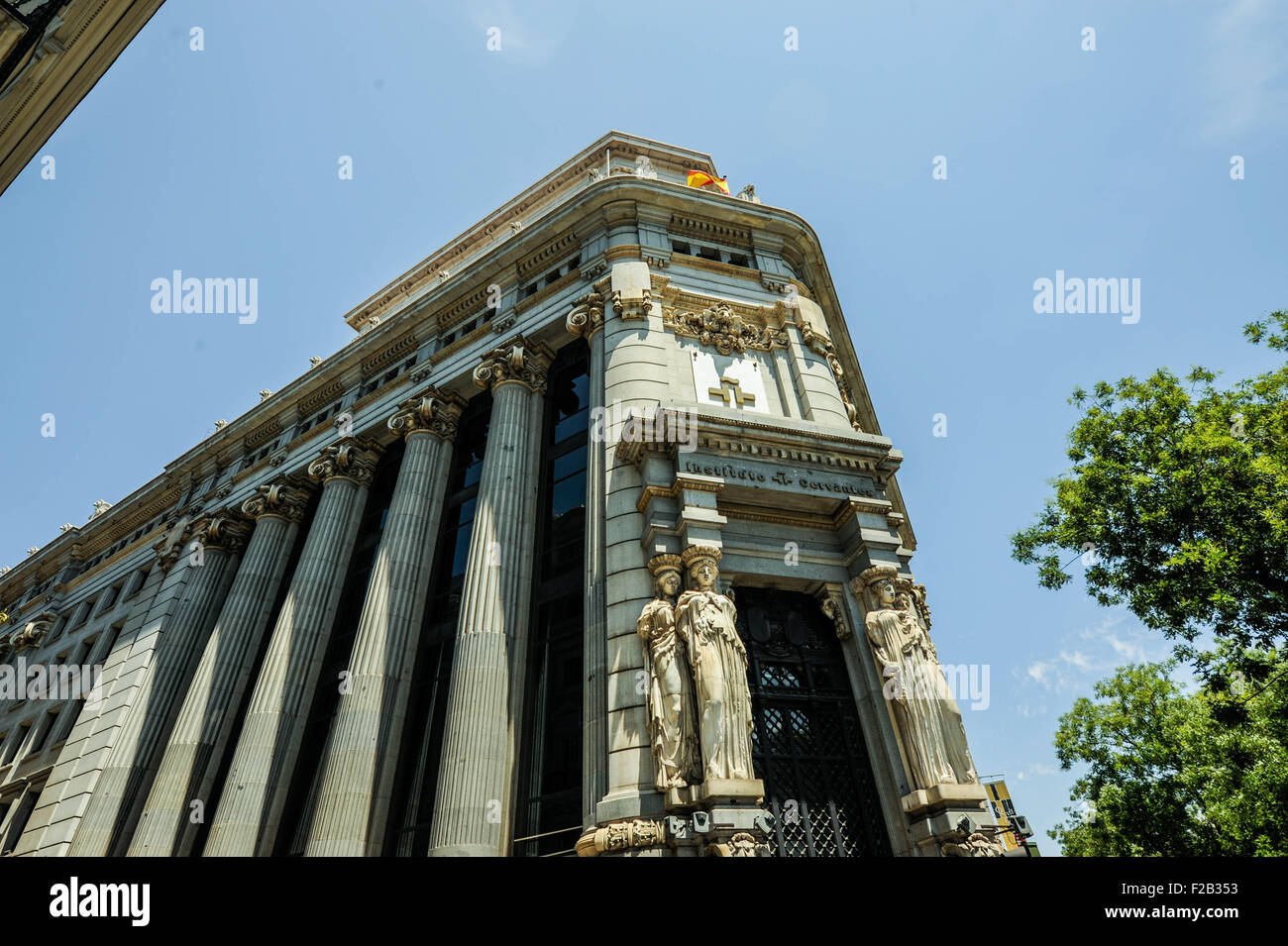 Instituto Cervantes in Madrid-Instituto Cervantes in Madrid Stockfoto