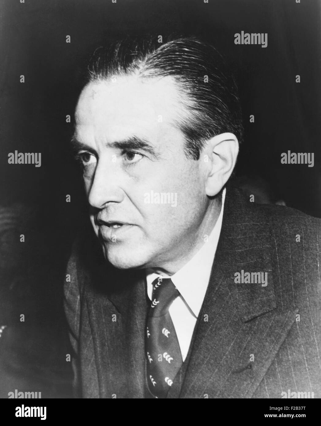 W. Averill Harriman 1949. In den 1940er Jahren war er ein wesentlicher Diplomat als Botschafter in Russland und Großbritannien, und US-Marshall-Plan-Koordinator. (CSU 2015 7 266) Stockfoto