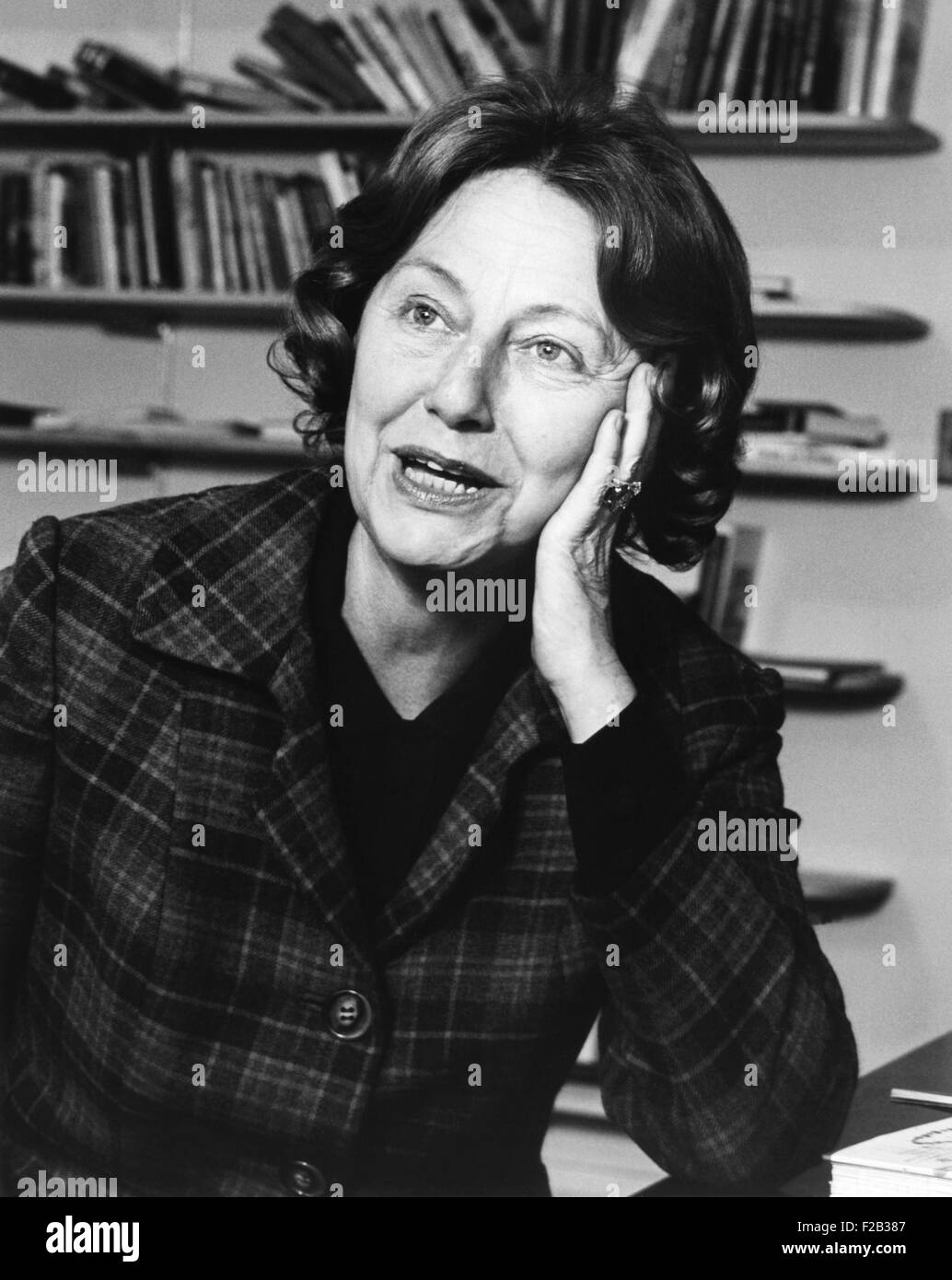 Elizabeth Hardwick, einflussreicher amerikanischer Literaturwissenschaftler, Novelist und kurzer Geschichteverfasser 1967. Im Jahre 1962 war sie Gründungsmitglied der New York Review of Books, (CSU 2015 7 253) Stockfoto