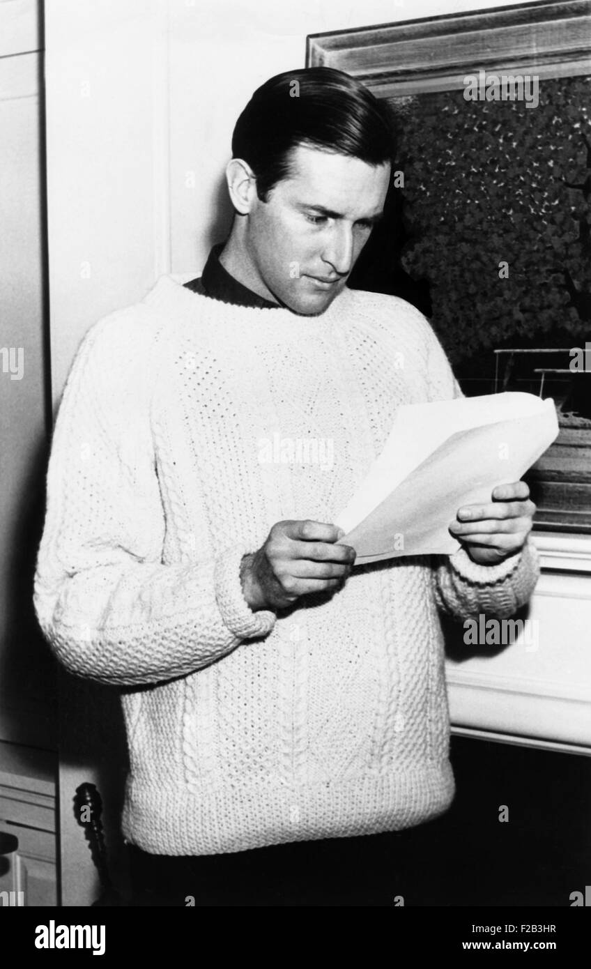 John D. Rockefeller IV, gewann einen Sitz im Abgeordnetenhaus von West Virginia im Jahr 1966. 1964 zog er nach Emmons, West Virginia als VISTA (ehrenamtlich im Dienst für Amerika) Arbeiter. -(CSU 2015 6 200) Stockfoto